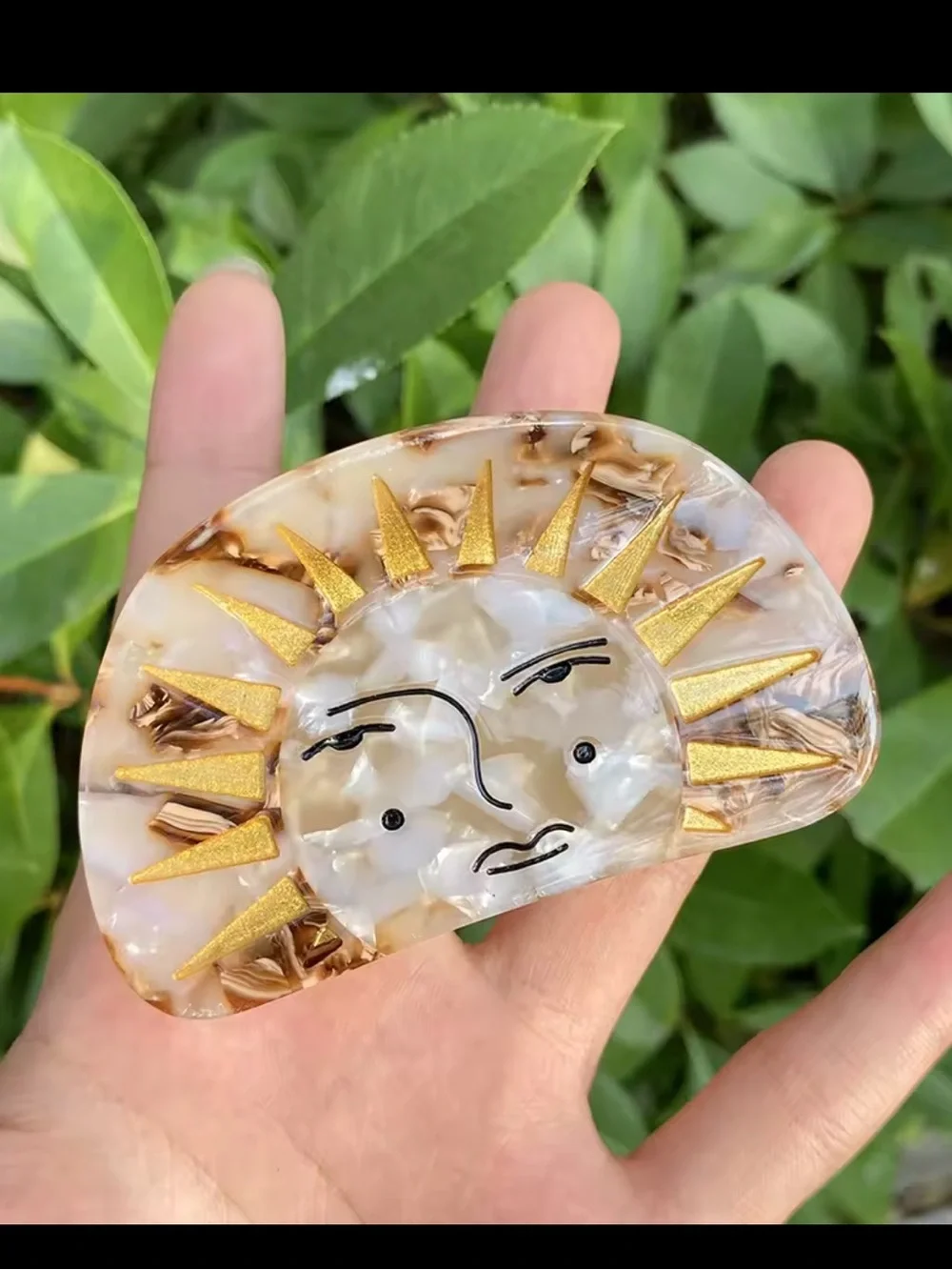 Celestial Sunburst Hair Clip